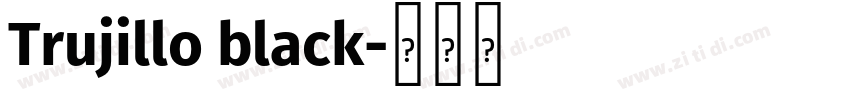 Trujillo black字体转换